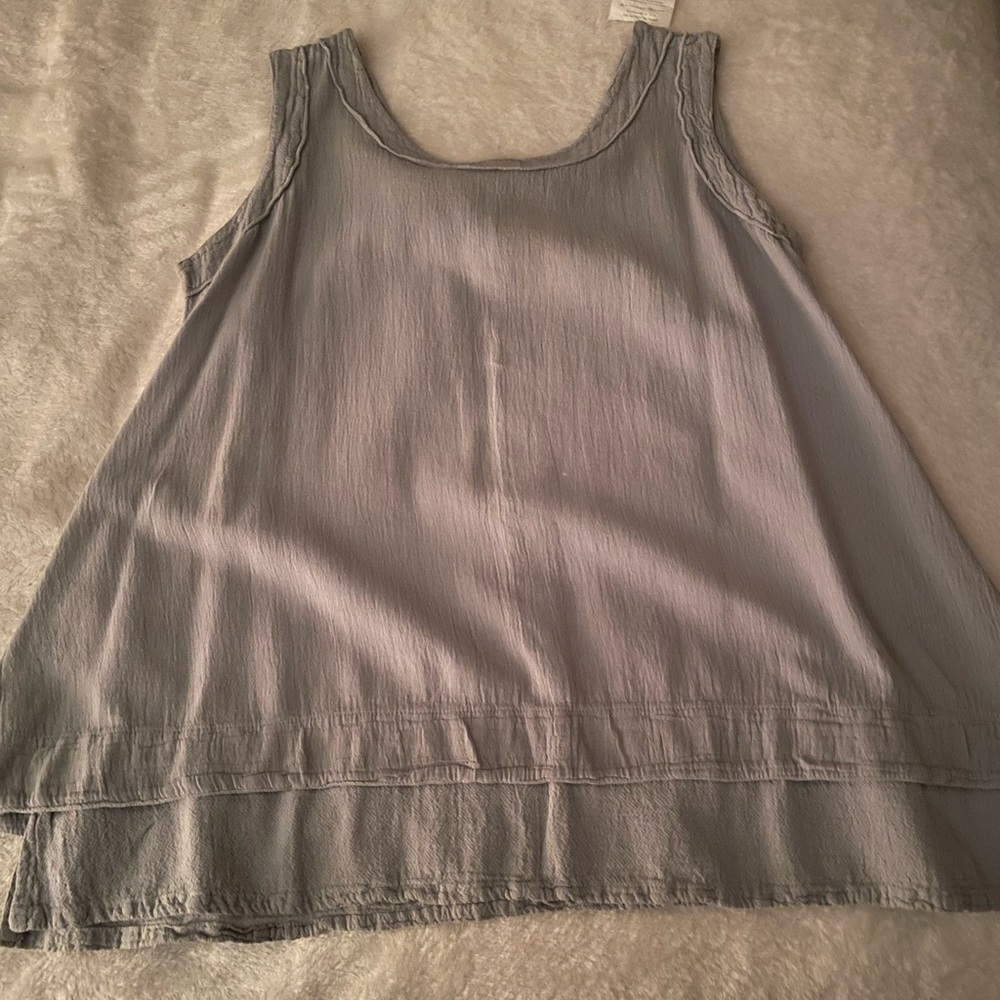 Mariana Light Gray Sleeveless Camisole Top